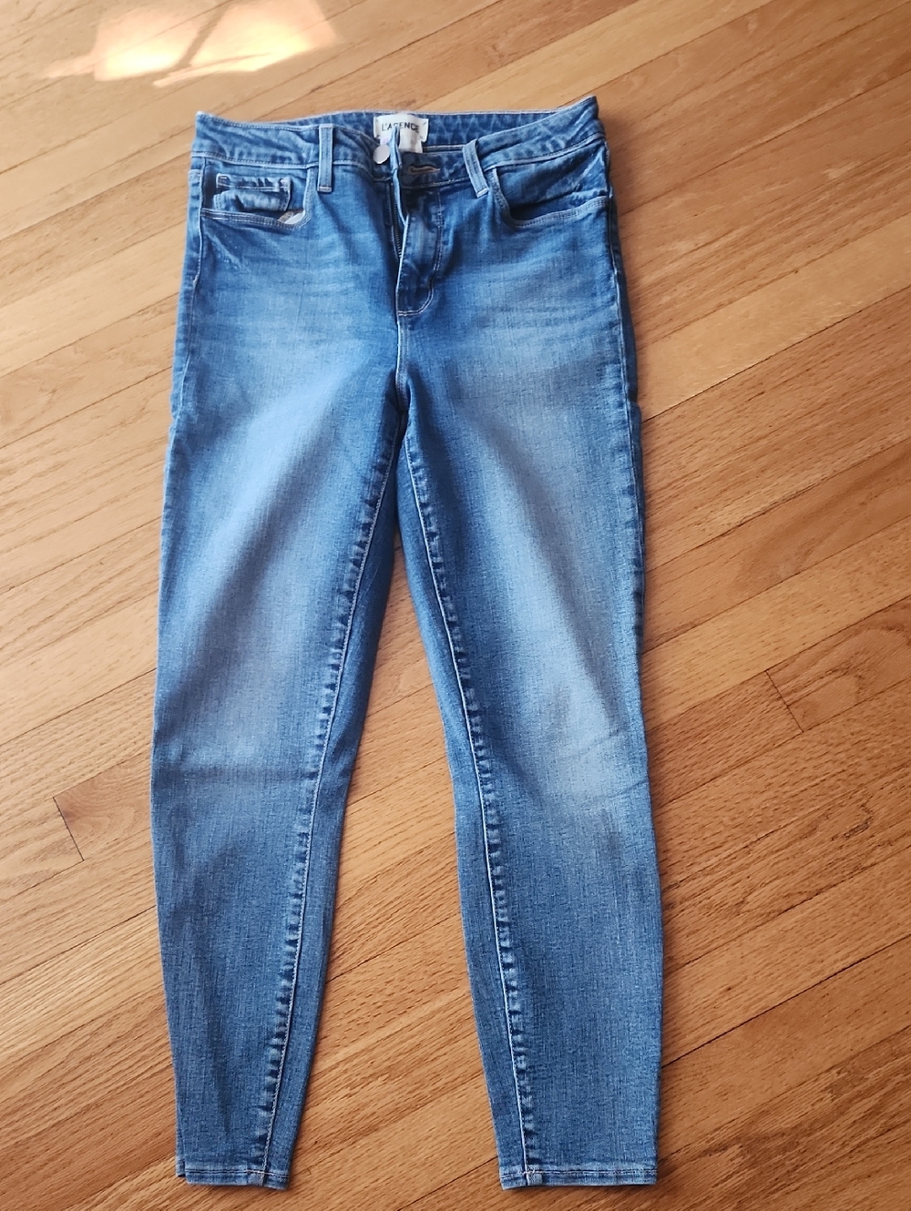L'AGENCE Women's Skinny Jeans in Light Blue Wash